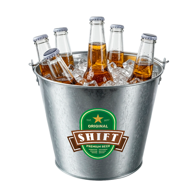 Tinplate Beer Buckets & Opener Combo