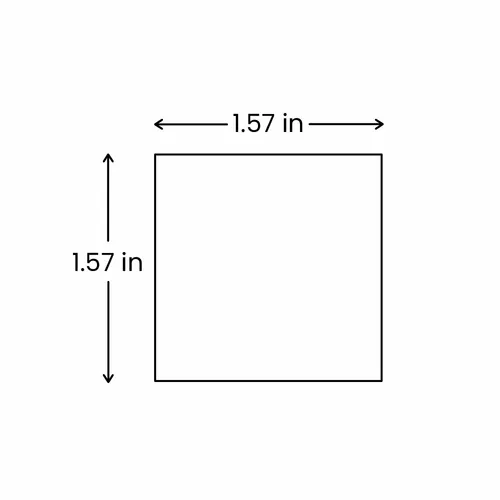 1.57 x 1.57 in