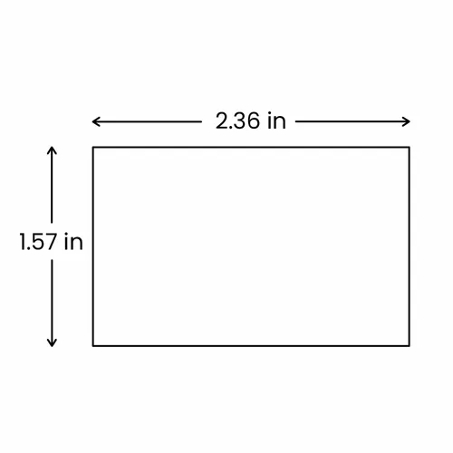 1.57 x 2.36 in