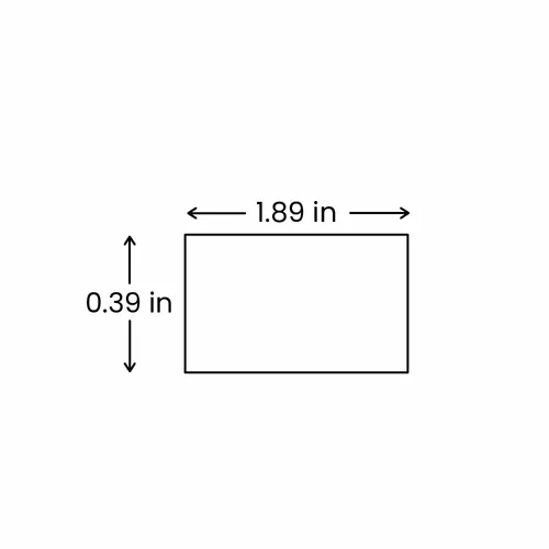 0.39 x 1.89 in