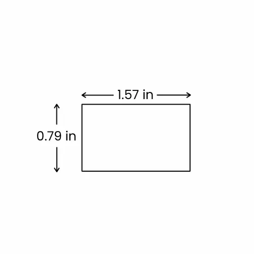 0.79 x 1.57 in