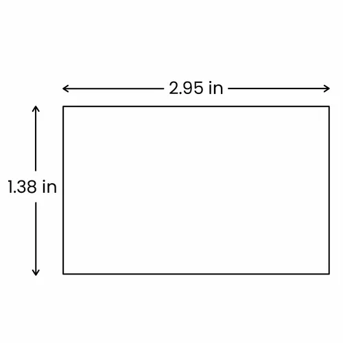 1.38 x 2.95 in