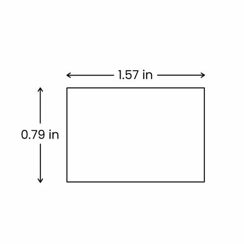 0.79 x 1.57 in