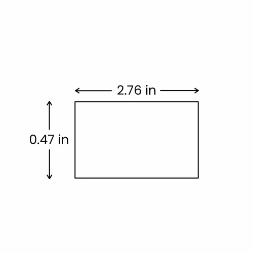0.47 x 2.76 in